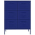 Lady Jillian -  Drawer Cabinet Navy Blue 80x35x101,5 cm Steel